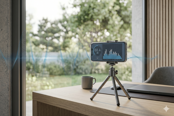 A validação digital por meio de microfones MEMS permite quantificar a pressão sonora e identificar a frequência exata dos ruídos urbanos que atingem sua fachada